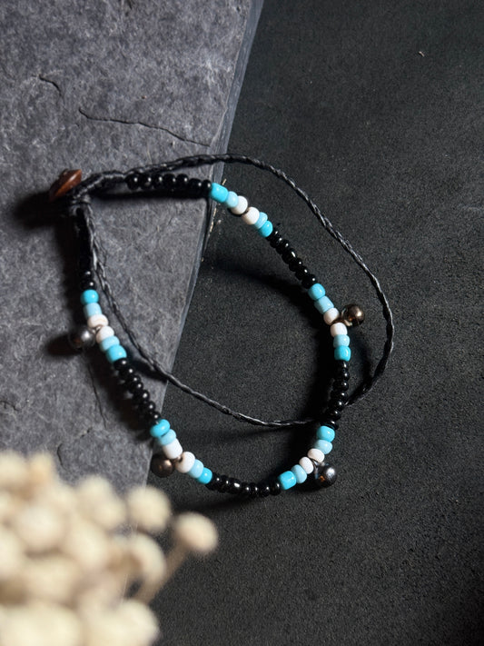 2 layer sound making ghungroo bells anklet