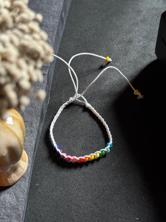Rainbow anklet