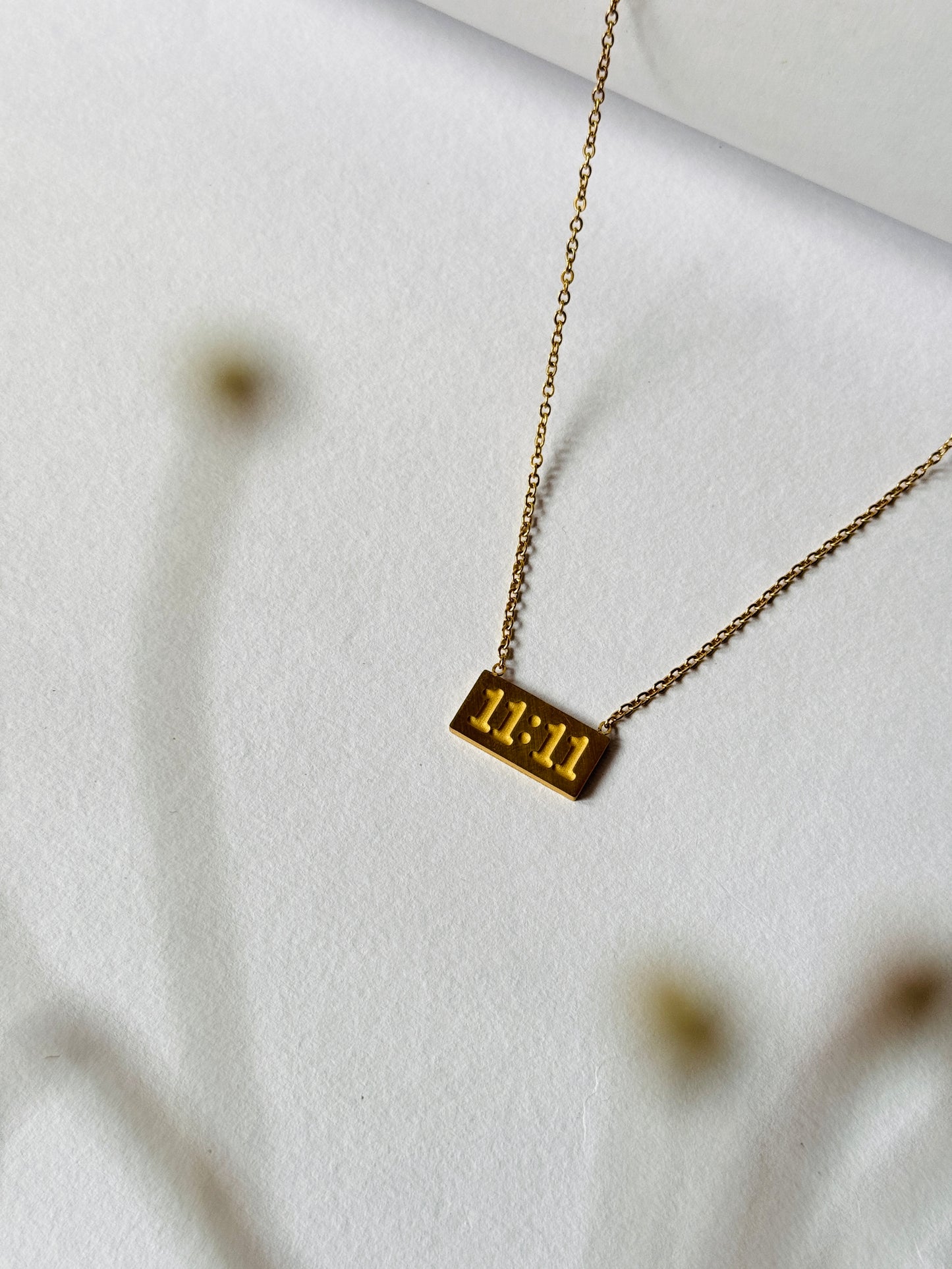 11:11 stainless steel necklace
