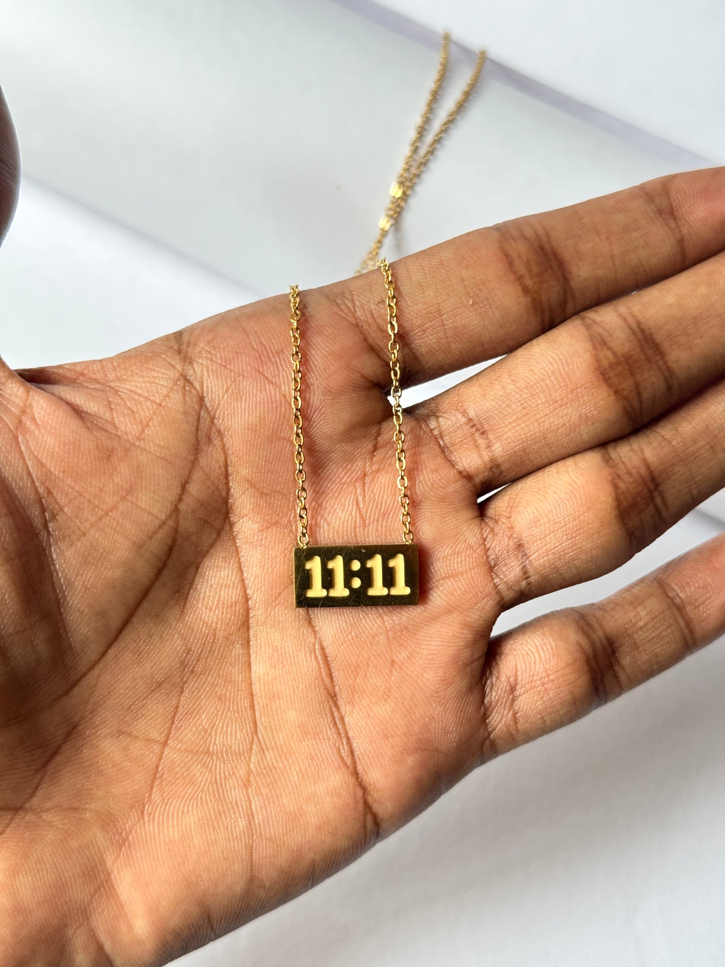11:11 stainless steel necklace