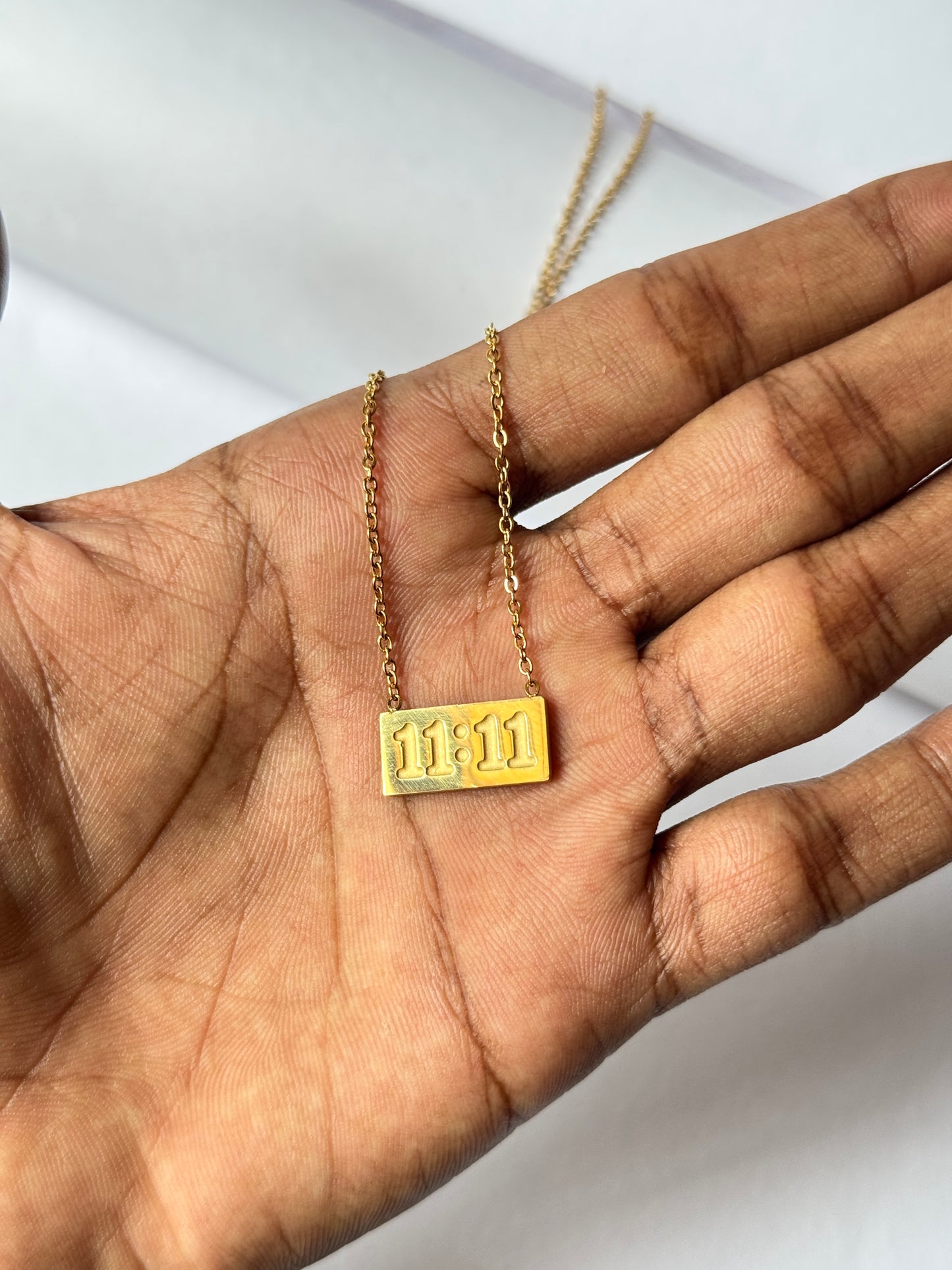 11:11 stainless steel necklace