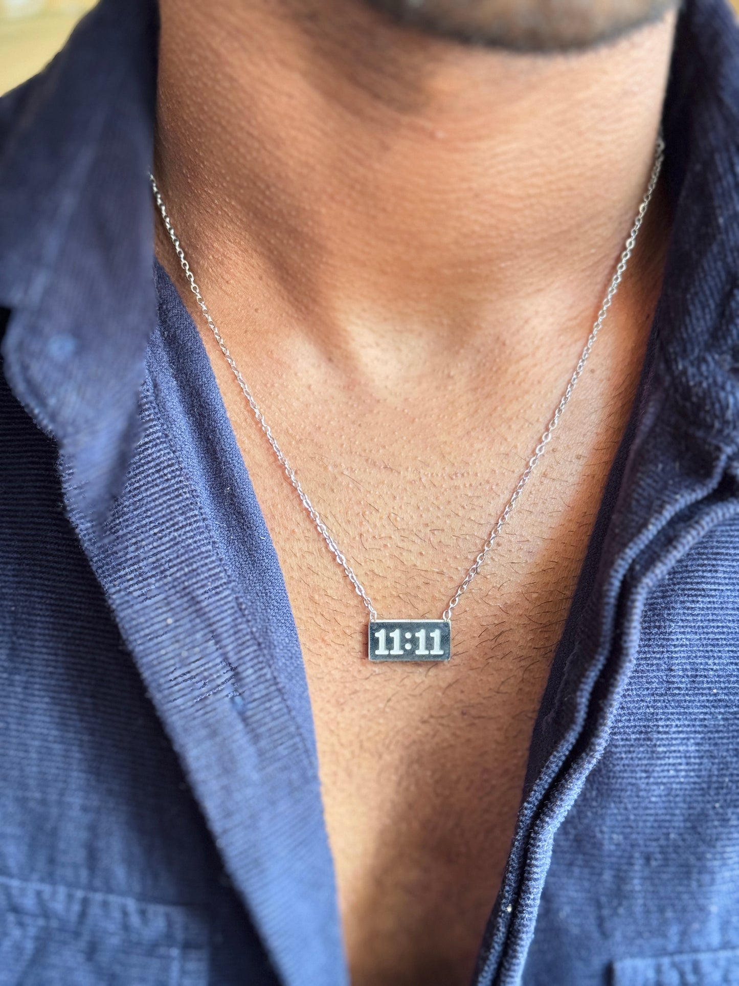 11:11 stainless steel necklace