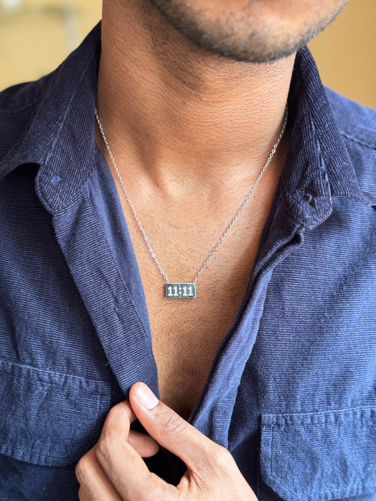 11:11 stainless steel necklace