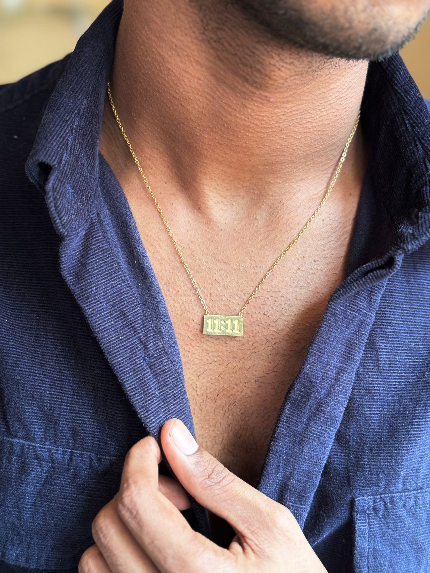 11:11 stainless steel necklace