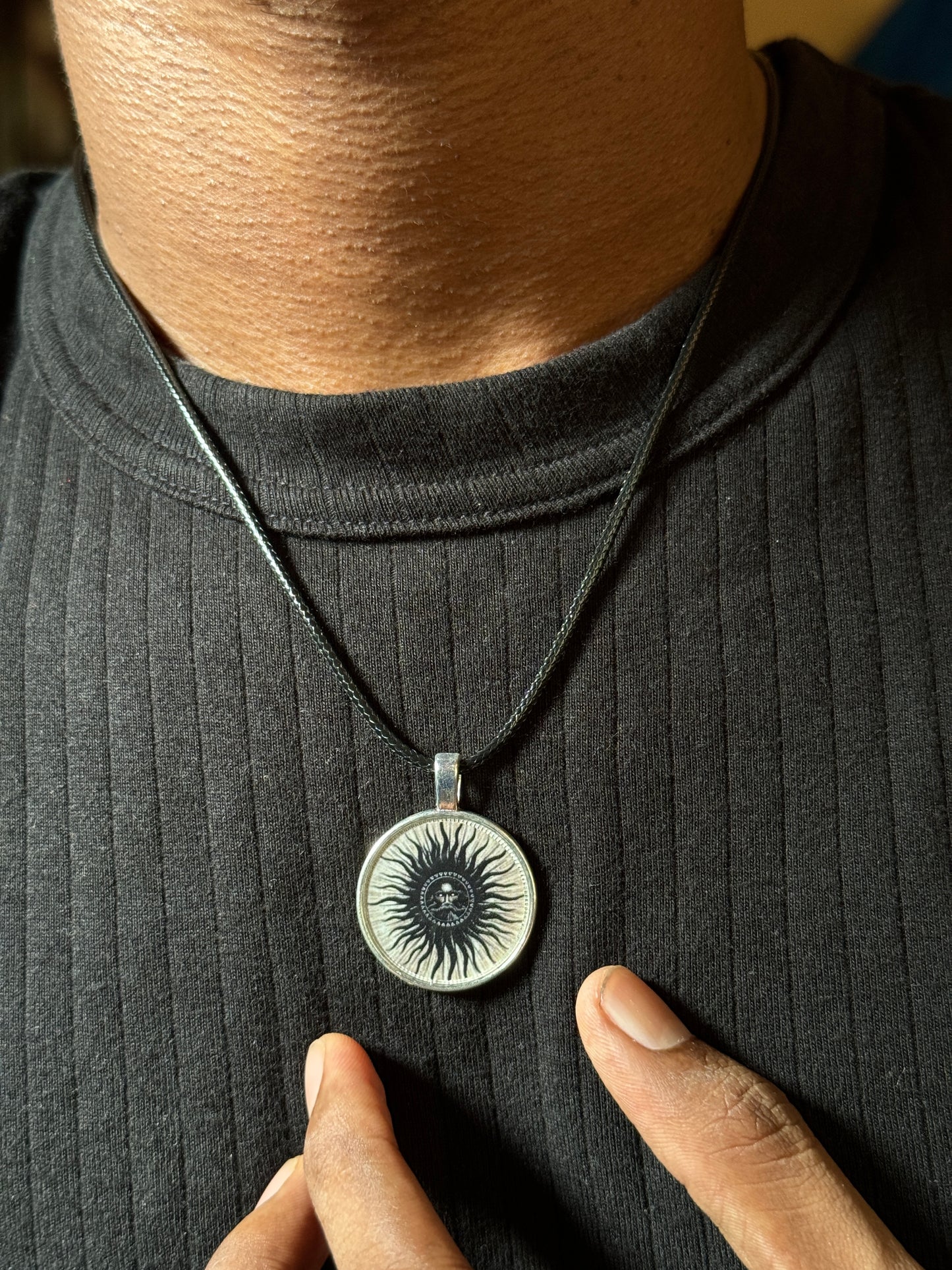 Sun aghori  resin necklace