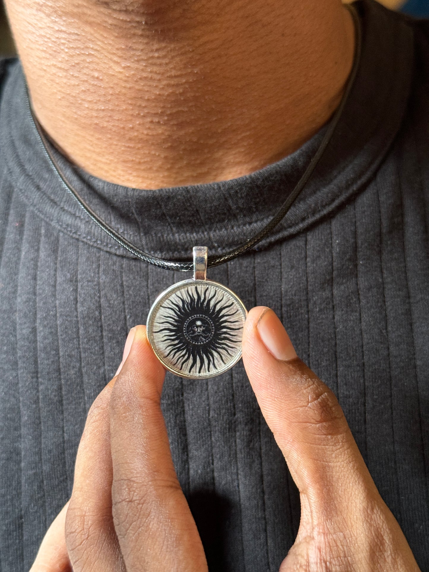 Sun aghori  resin necklace