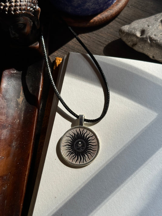 Sun aghori  resin necklace