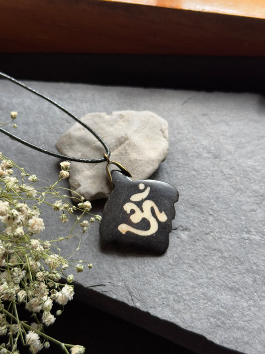 Aum bone necklace clearance sale piece