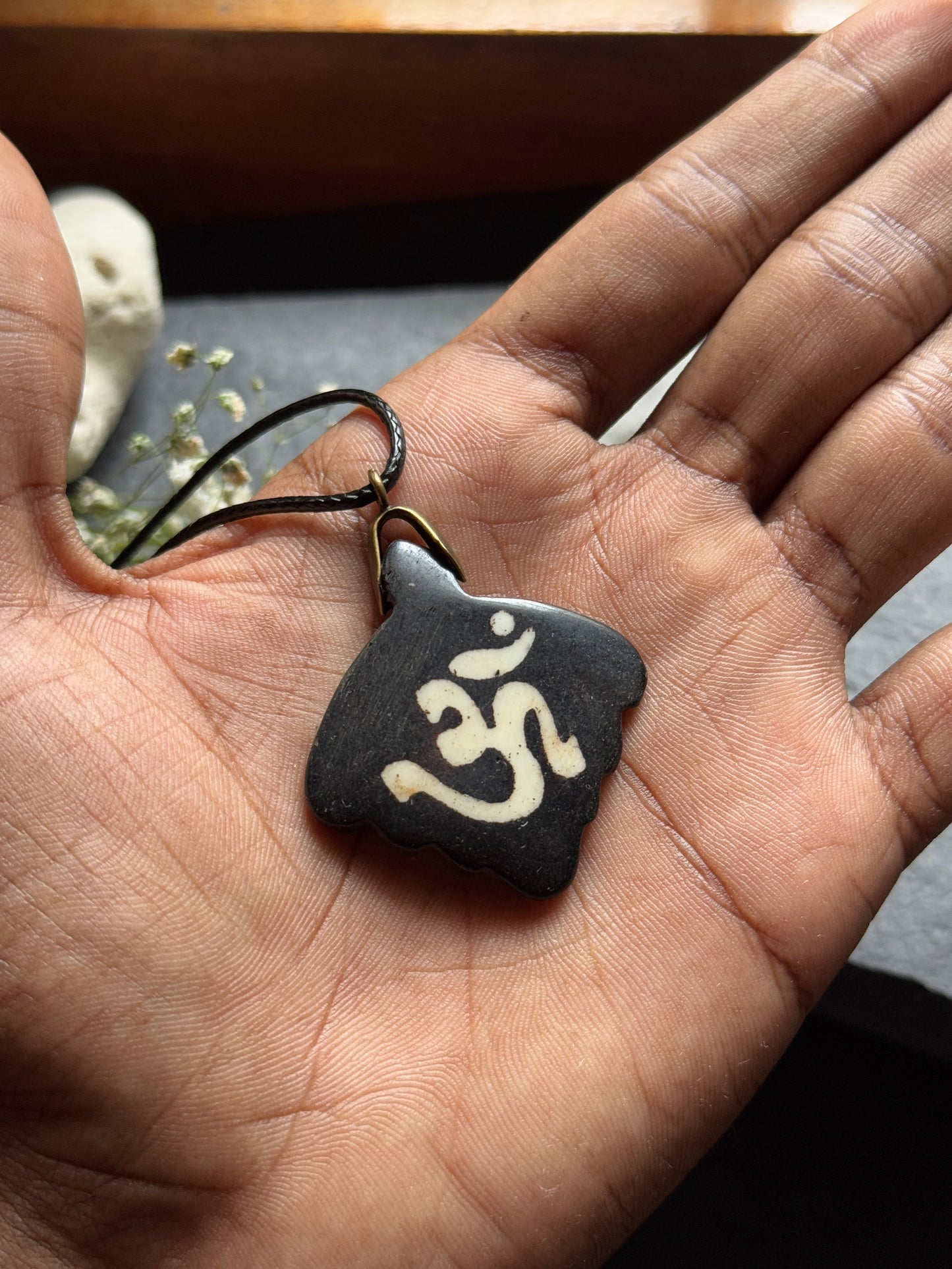 Aum bone necklace clearance sale piece