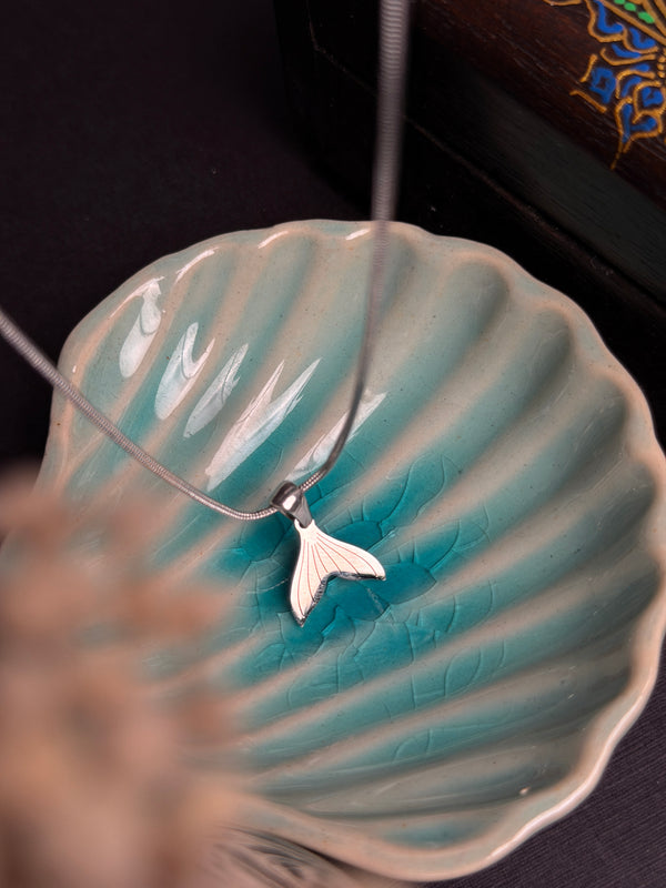 Fin stainless steel silver chain