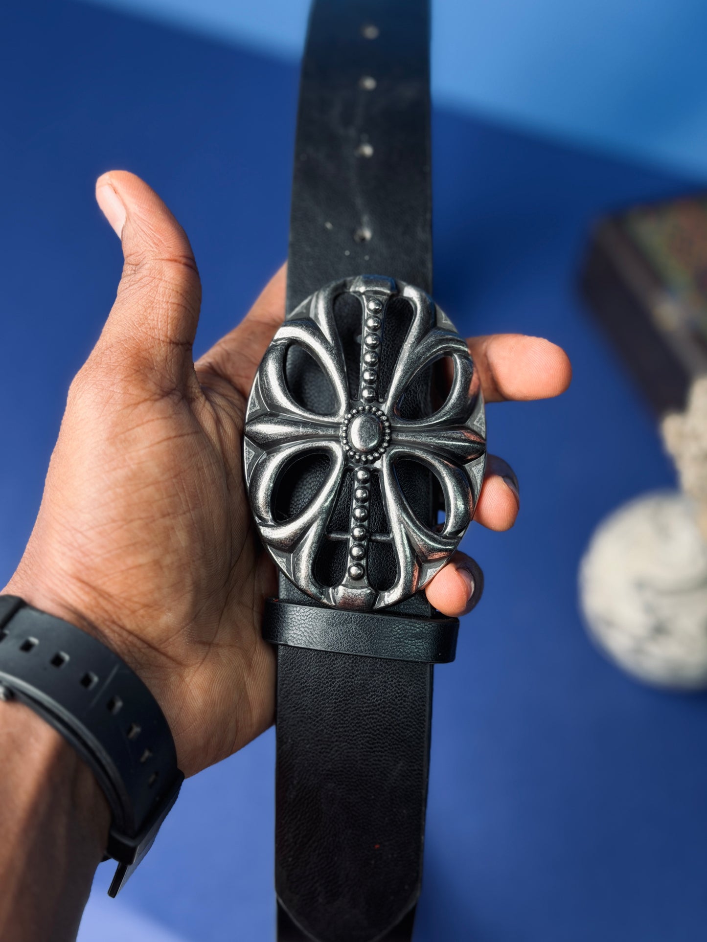 Nomad Cross Premium Leather Belt – Black